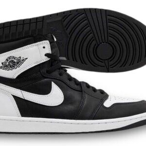 Air Jordan 1 Retro High OG Black White Mens Basketball Shoes DZ5485 010 NEW